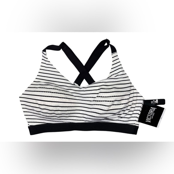 NWT Victoria Sport Stripped Sports Bra Size- 34C - Picture 1 of 4